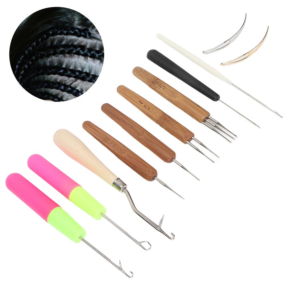Alloy DIY Dreadlocks Crochet Hook Comfortable Handle Wide Application Crochet Needle