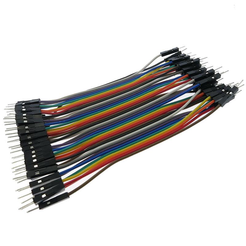 

Dupont Line 10CM 40Pin Перемычка между мужчинами Кабель Dupont для Arduino DIY