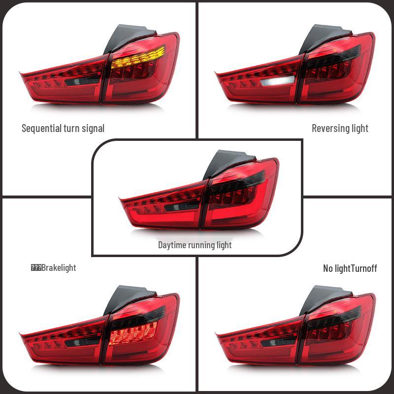 VLAND LED Tail Light Assembly for 2012-Present Mitsubishi ASX: Turn Signal & Brake Light