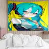 Hatsune Miku Tapestry for Bedroom Aesthetic Classroom Tapestries Wall Hanging for Living Room Dorm Office,Ideal Creative Gift