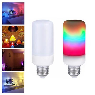 LED Ranibow Light E27 E14 B22 Lampy z efektem płomienia 3W 5W 7W AC 85-265V Home Decor