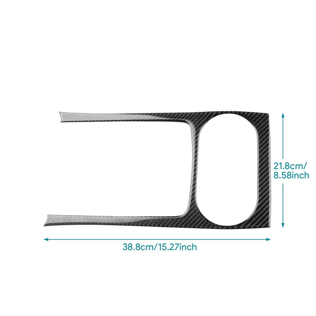 AIRSPEED Carbon Fiber Interior Customization Parts for Subaru Front Cup Holder Panel Frame Stylish Easy Installation with Tape Type Legacy/Outback