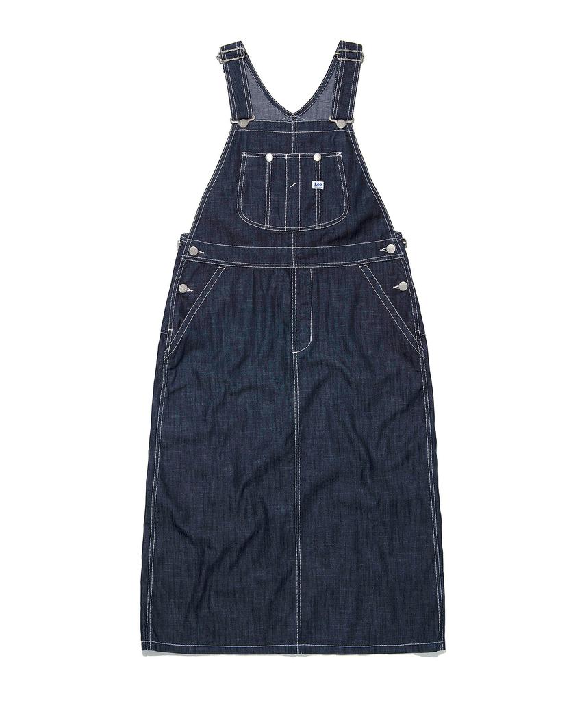 Lee Women'S Denim Overalls Skirt Indigo Dark