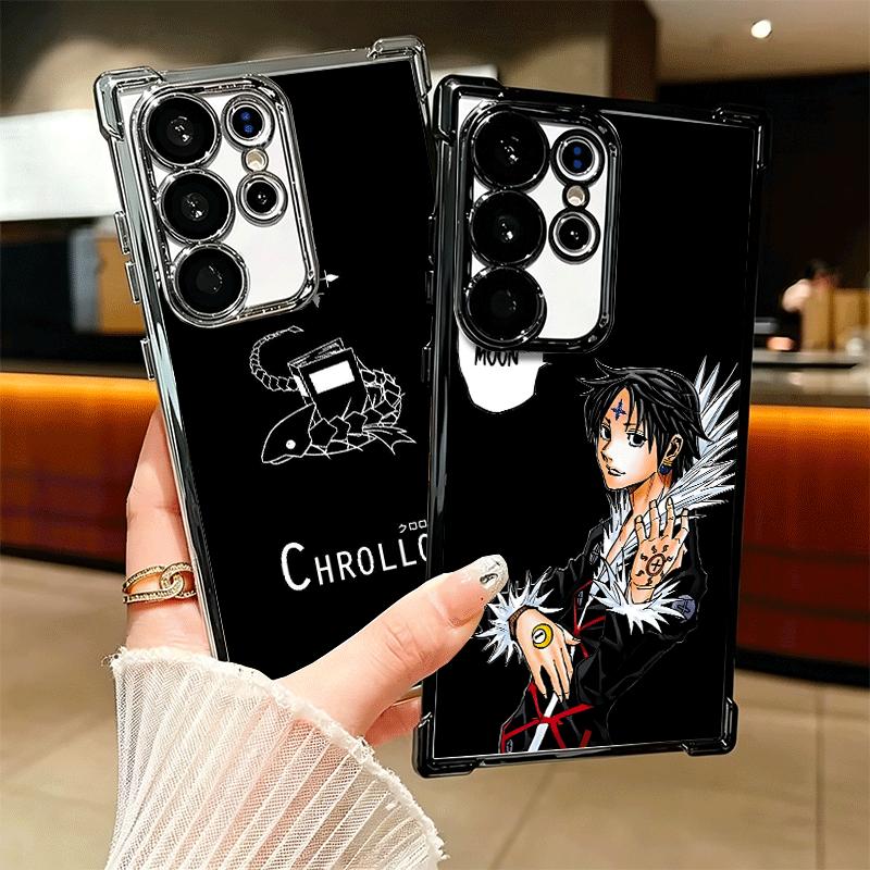 Hunter X-Hunters Chrollo Plating Phone Case For Samsung Galaxy S24 S25 FE S26 Edge S23 Ultra S22 S21 Plus S20 Anti-Fall Airabag