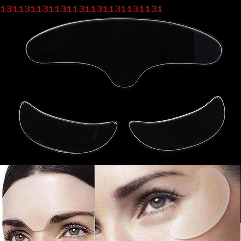 3 Pcs Anti Eye Forehead Invisible Anti-aging Face Pad Reusable Medical Grade Silicone Prevent Wrinkles Lines Patch