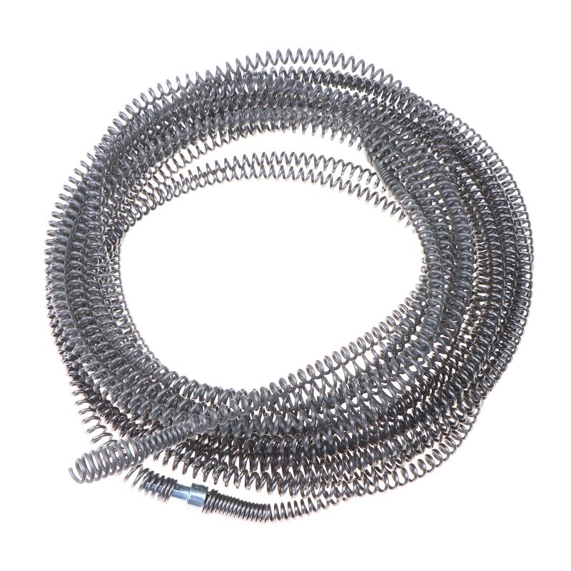 Durable Steel Spring Drain And Toilet Unclogging Cable, 5/10M Length, Compatible With Drills And Includes Connector