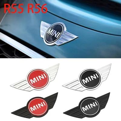 Para Caliente 2025 ABS Insignia Emblema Decoración Capó Trasero Delantero de Coche Adecuado para BMW Mini Cooper R55 R56 Logo de Reemplazo Auto Styl