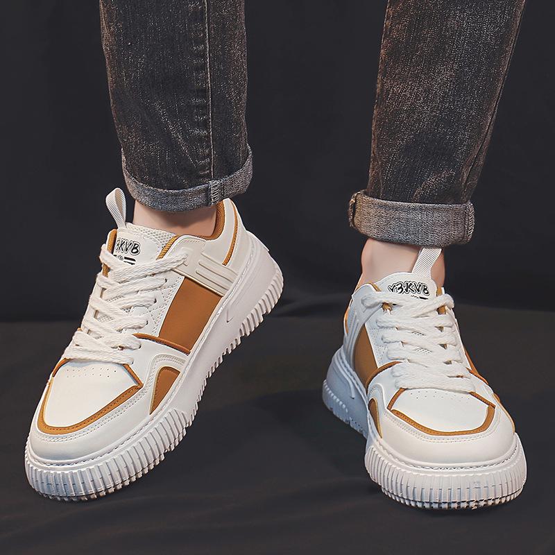 Ανοιξιάτικα Νέα Ανδρικά Αθλητικά Παπούτσια Λευκά Casual Παπούτσια Λευκά Παπούτσια Ανδρικά Παπούτσια Μόδα Τάση Παπούτσια Πλατφόρμας