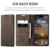 CaseMe Luxury Retro Magnetic Flip PU Leather Phone Case for iPhone 17 Air/17 Pro Max/17E Wallet Card Holder Cover Phone Coque