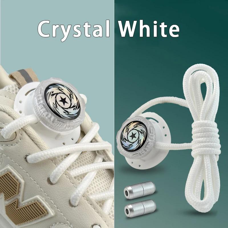 New Thick Rope Sneakers Shoelace Without Ties Swivel Buckle Shoelaces Upgrade Easy Installation Automatic Laces Shoe Accessories