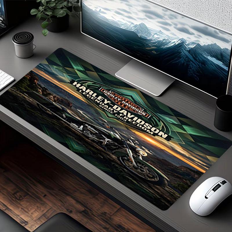 Harley Davidson Print Mouse Pad, for Keyboard Pad Laptop PC Mat for Office Home Use, Desk Decor, Perfect Birthday Gift for Gamers