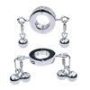 Heavy Metal Penis Ring Testicle Ball Stretcher Scrotum Cock Rings Locking Pendant Weight Male Chastity Sex Toys For Men Gay