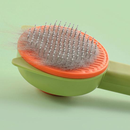 Pet Comb with Retractable Stainless Steel Needles Grooming Brush Removes Loose Hair Massage Brush for Cats And Dogs