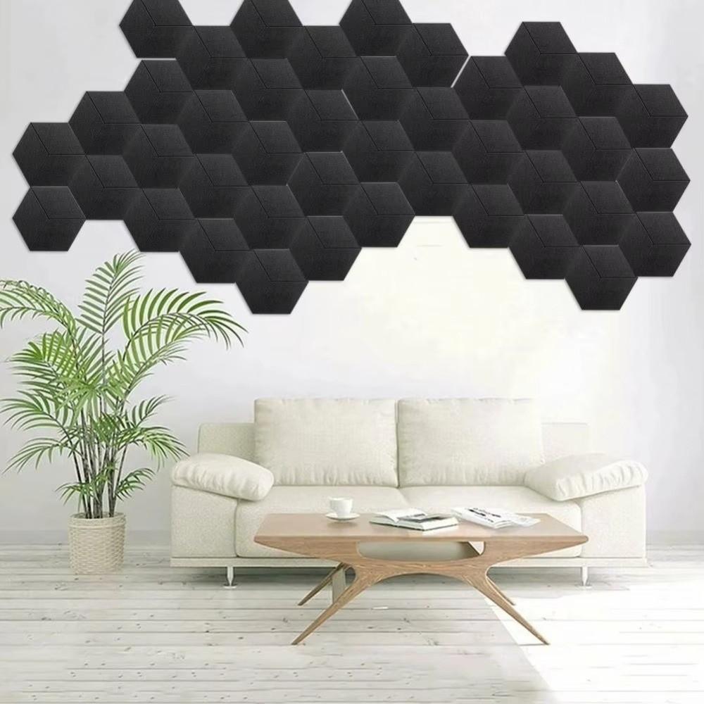 6pcs Y-Type Acoustic Panels Polyester Sound Insulation Panel Background Wall Stickers  Music Rooms