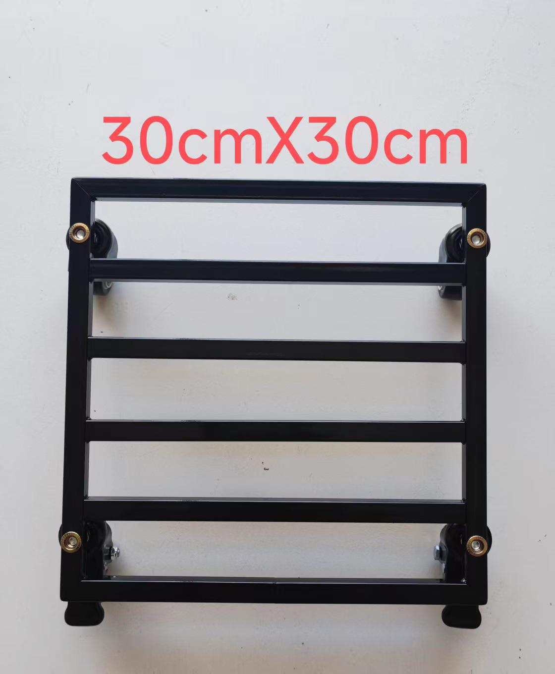 

Універсальна кована залізна рухома підставка-піднос для кімнатних рослин у горщиках - Підставка на роликах у формі черепахи 30cm чорний