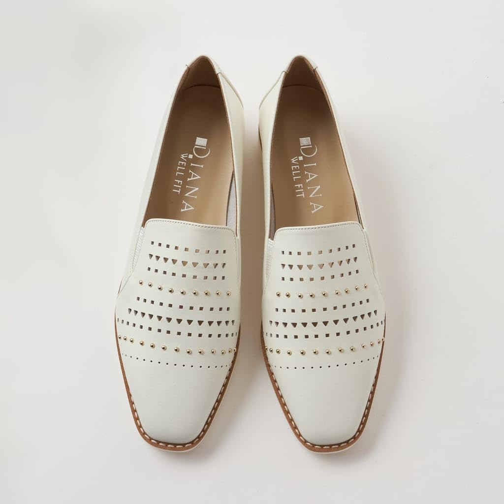 WELLFIT Talon Bas Plat Fabriqué en 116025100010 [Diana] Chaussures, Japon, Blanc, 23.0cm,