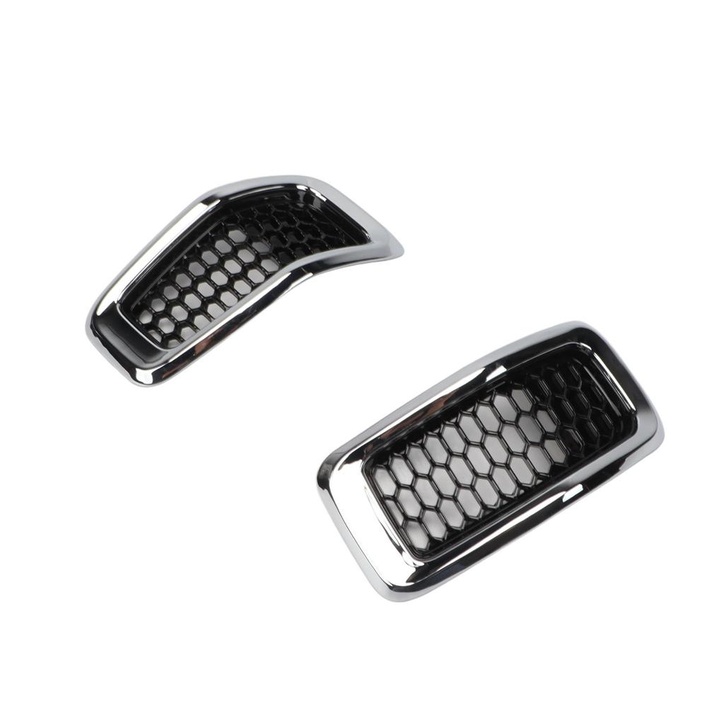 7Pcs Front Grille Cover 68303626AA Front Bumper Hood Grille Vent Insert Cover for Cherokee 2014 to 2018