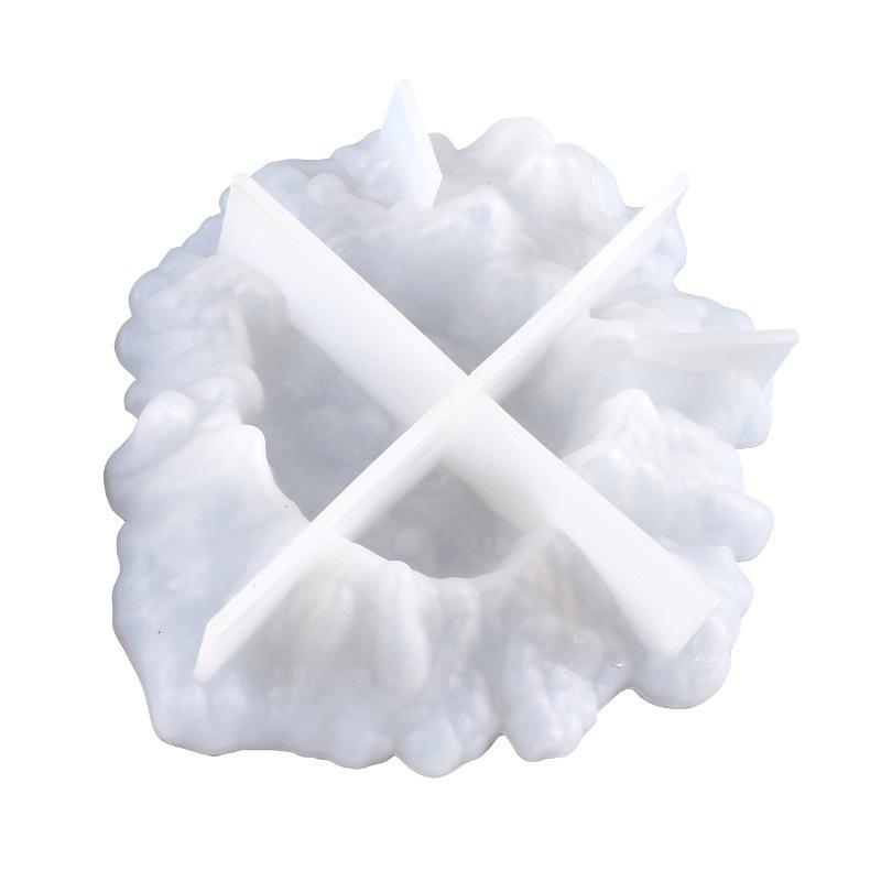 Poppy Crystal Epoxy Mountain Ashtray DIY Silicone Mold