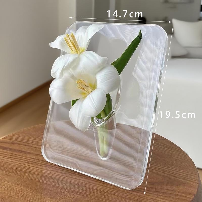 Nordic Acrylic Hydroponic Vase & Butterfly Photo Frame Decor