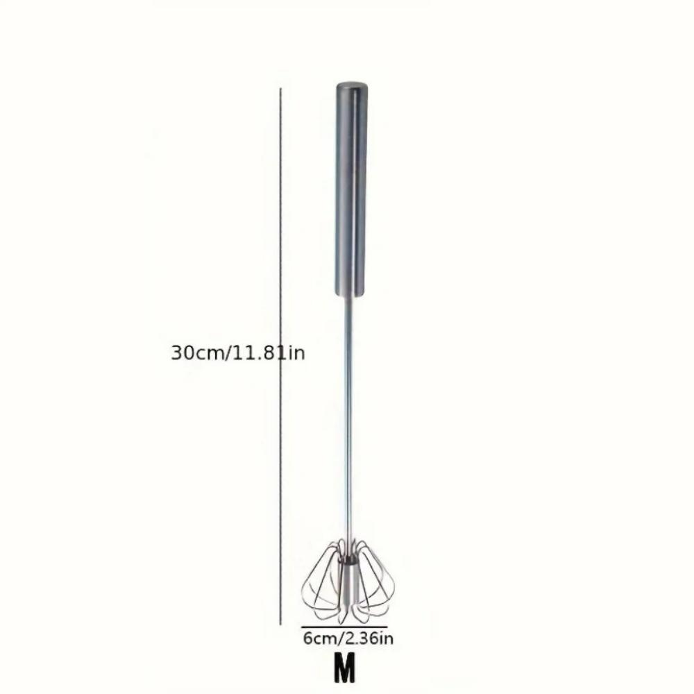 Durable Stainless Steel Egg Beater Semi-Automatic Mixer for Effortless Egg Cream Mixing Stirring and Beating for Kitchen Baking