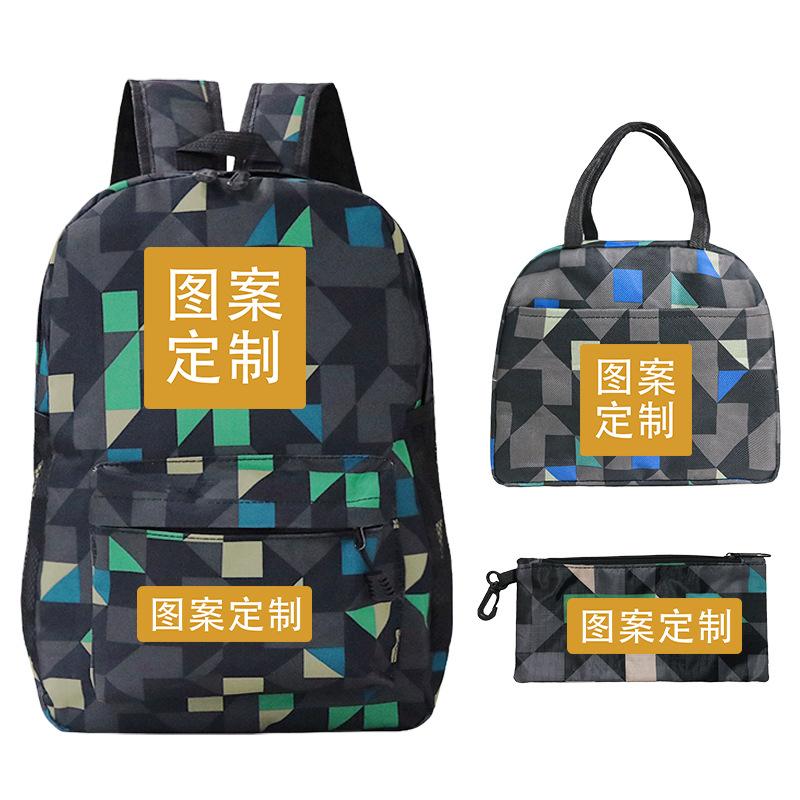Football Printed Student Backpack Multifunctional Usb Interface Large Capacity Leisure Travel Backpack