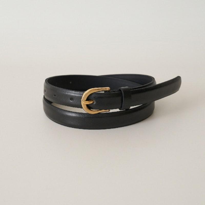 ARCHAIC leather classic belt_black