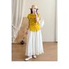 DIMANAF 2026 Summer New Plus Size Women Blouse Shirt Casual Lady Tops Tees Loose Embroidery Floral Cotton