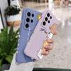 Cat Litter Phone Case For Samsung Galaxy S25 S24 S23 S22 S21 S20 Ultra Plus FE S10 Note 20 ultra 10 9 Plus Cover