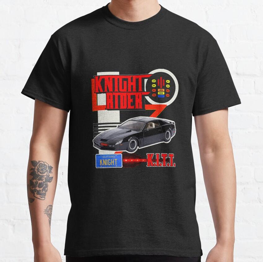 Knight Rider Kitt Ghostbustears Men T Shirts The Car's The Star Casual Tees Short Sleeve david hasselhoff Cotton 6XL Tops