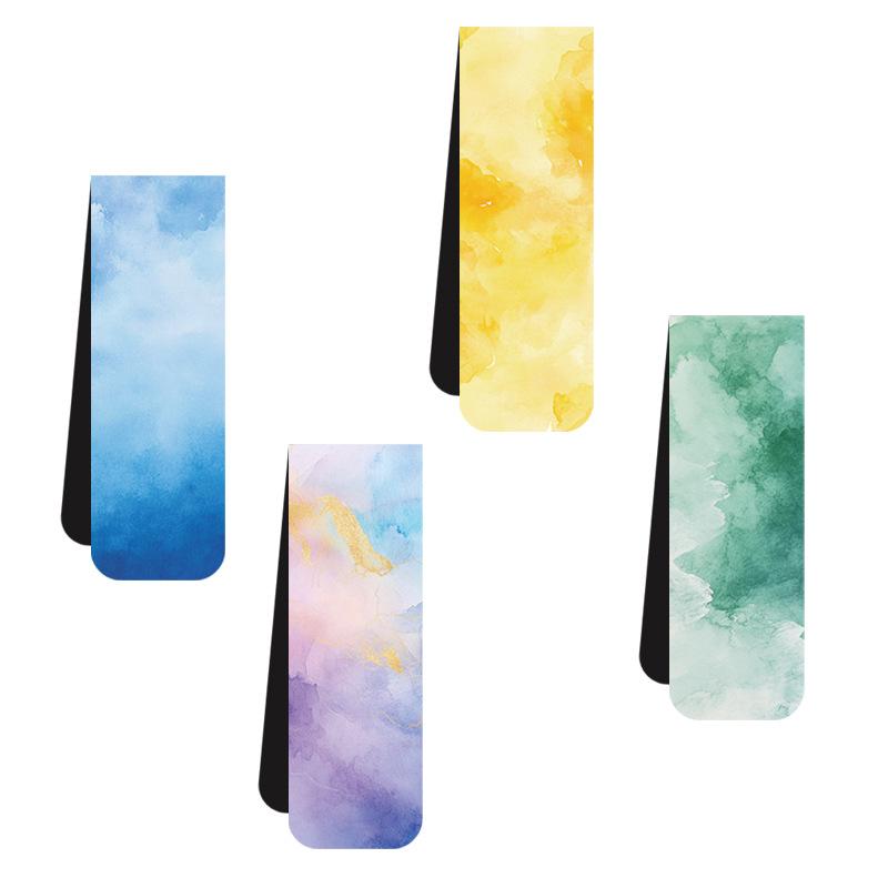 Shile Suit Magnetic Bookmark Cartoon Watercolor Reading Book Page Label Folder Gift Hand Account Magnetic Bookmark