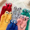 Cartoon Winter Floor Socks Women Mid-Calf Furry Plush Sock Warm Funny Tube Socks  Girls