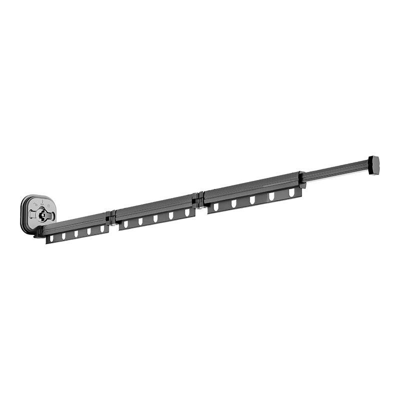 Wall Mounted Drying Rack Foldable 3 Folding Pole Clothesline Retractable Aluminum Wall Mounted Drying Rack Folding Clothesline