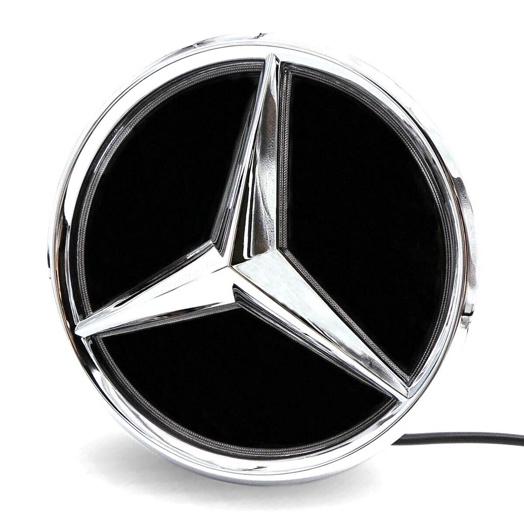 Hot Car Sticker For Mercedes Benz C W205 A W177 S W217 SL CLA CLS GLA GLB Glossy Black Newest 3D Front Grille Star Emblems Logo