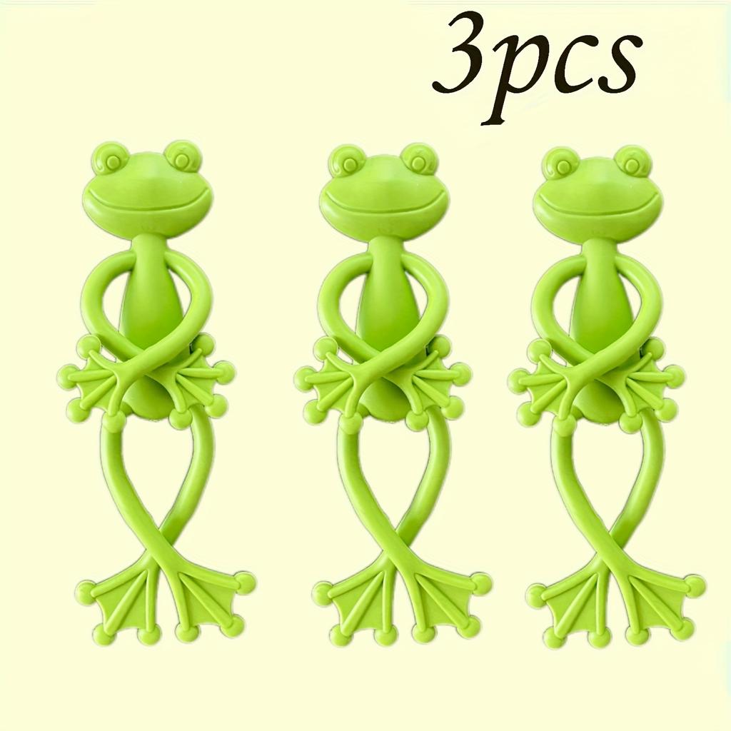 3 buc Suport de plante în formă de broască Simplu ca aspect, dar necompromițător în susținerea creșterii sănătoase, îmbunătățind vigoarea plantelor în timpul procesului de creștere