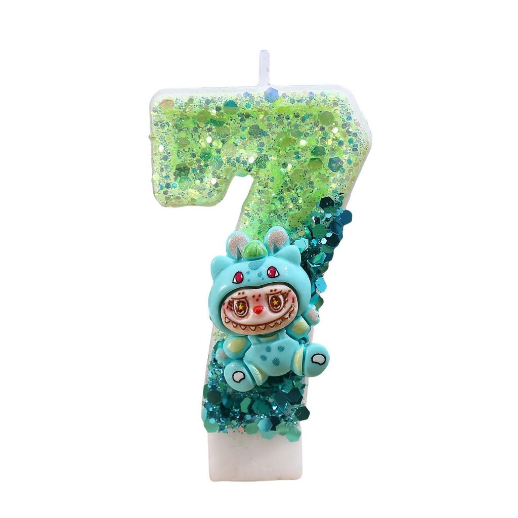 Trendy Cartoon Birthday Number Candles for Party Cake Decoration