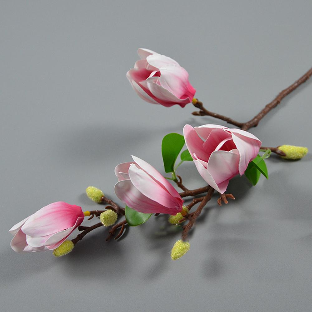 New Practical Artificial Flower Magnolia Orchid For Wedding Decorative Magnolia Denudata Simulation Real Touch