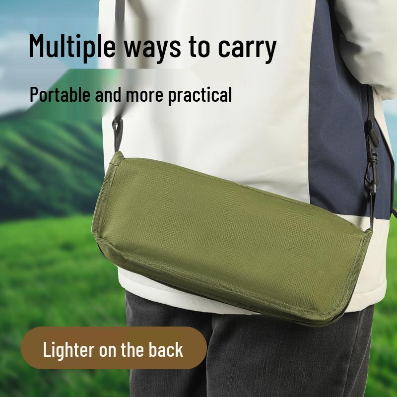 Multifunctional Portable Folding Stool: Outdoor Crossbody Bag, Clutch, Travel Chair for Camping, Fishing, and High-Speed Rail Queue.