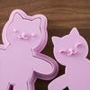Kai Corporation Cuddle Cat Cookie Mold, Pink, for Baking, KAI KITCHEN DL7254