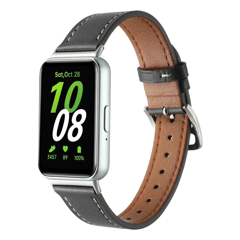 Genuine Leather Strap For Samsung Galaxy Fit 3 Watch Band Accessories Replace Belt Wristband For Galaxy Fit 3 Bracelet correa