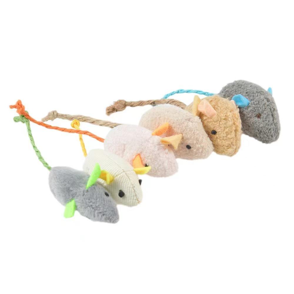 Plush Catnip Mouse Toy - Simulated Mouse for Cat Entertainment