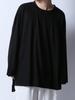 AS SUPER SONIC Cut and Sew Long Length Wide Sleeve Fashionable Black F Men's