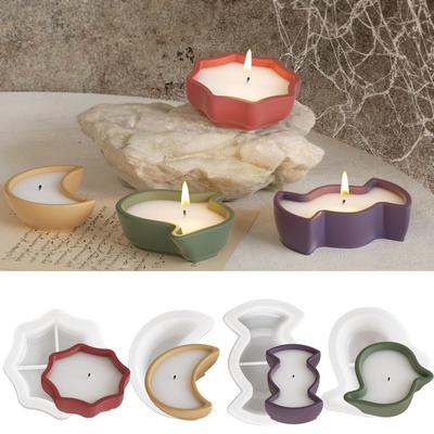 Silicone Molds Storage Jar Moulds Silicone Candlestick Molds Candle Holder Molds Silicone Texture for Candle Holder