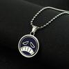 Ace Necklace for Women Men Anime Metal Necklaces Jewelry Rotating Pendant Chains Choker Collares Charm Gift