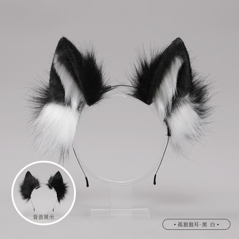 Fox Ear Headband Kawaii Cat Ears Headwear Girl Cosplay Hair Accessories Women Hair Hoop Halloween Party Role Play Costume Props