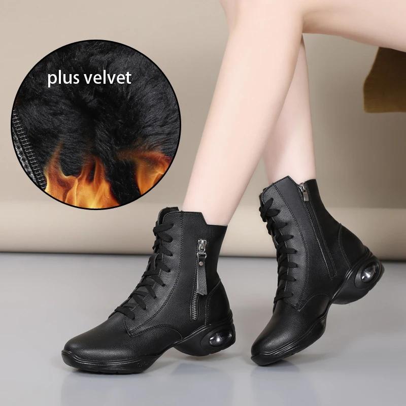 Nové taneční boty dámské jazzové moderní taneční boty venkovní dámské boty na country tanec bílé černé sportovní boty velikost 34-42