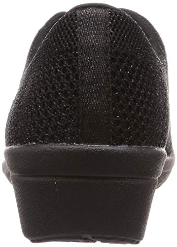 Asahi Women's L517 Comfort Lace-Up Stretch Knit Shoes, Black, Size 23cm, 3E