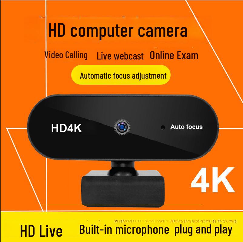 Kamera komputerowa HD2K 4K High Definition z mikrofonem do zajęć online