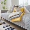 Simple Leaf Fabric Sofa Mat Modern All-season Universal Anti Slip Sofa Cushion Non Slip Leather Sofa Cover Cover Cloth Towel