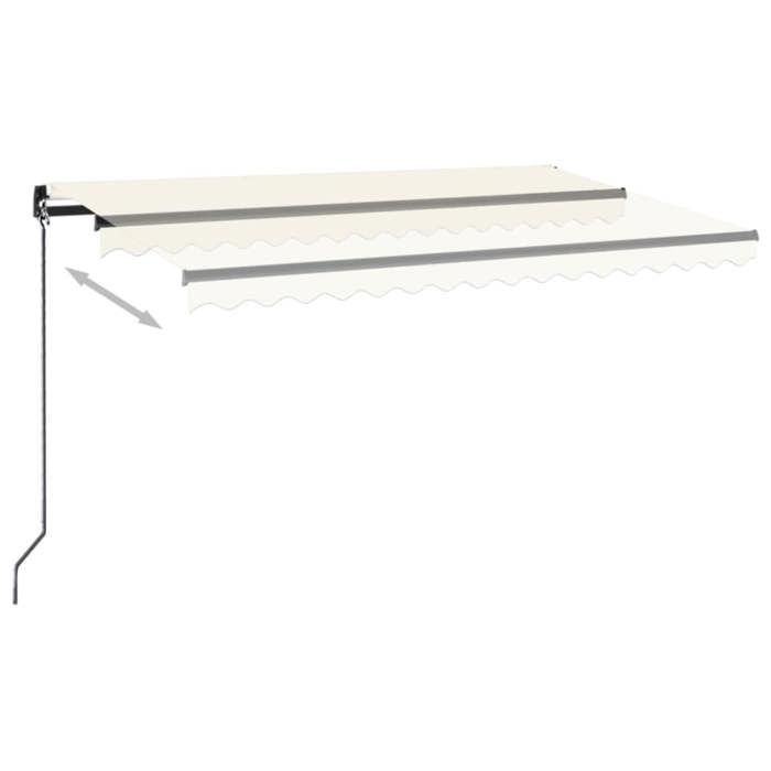 Exclusive House - Manual Retractable Awning 400x350 Cm Cream