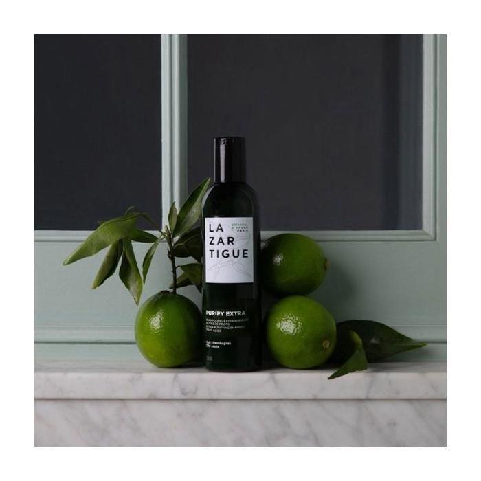 Lazartigue Shampoing Extra Purifiant Acides de Fruits Cuir Chevelu Gras 250Ml